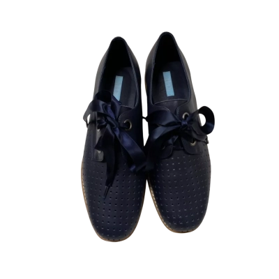 Zazou Size 39 Flats Navy Blue BNWT