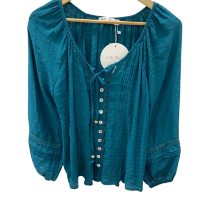 Salty bright  Womens  Size 14 3/4 Sleeve Top Teal 