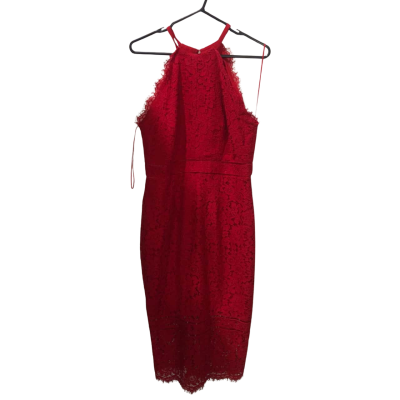 Portmans Signature Racing Red Lace Dress Size 12