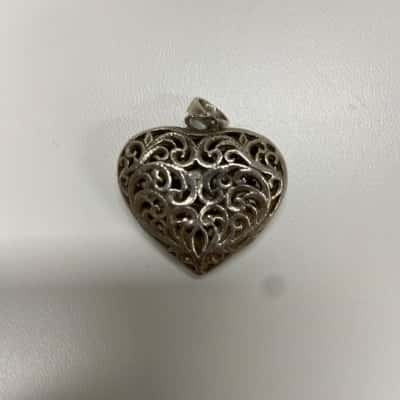 925 Silver Heart Shape Pendant