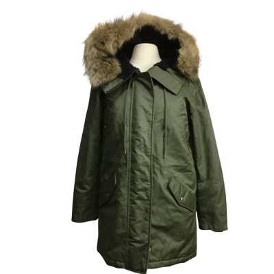  J. Crew Olive Green Primaloft All Weather Hooded Parka