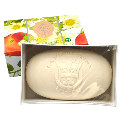 La Florentina Blooming Peach Bar Bath Soap 300g  Pesco In Fiore Made In Italy  (brica1)