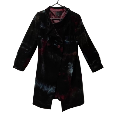Didier Parakian Jacket/Coat  Womens  Size 42 Black  / Blue / Red 