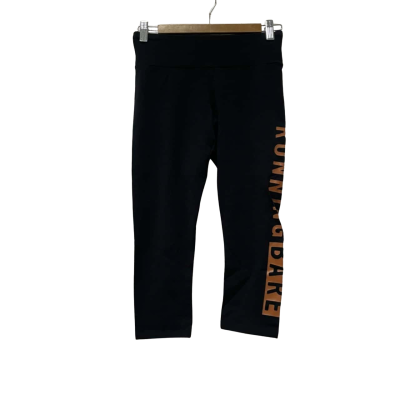 Running Bare Womens  Size 10 3/4 Leggings Black  / Brown 