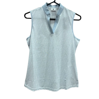BNWT Footjoy Womens Golf Singlet Blue Patterned  Singlet Size 2XL 