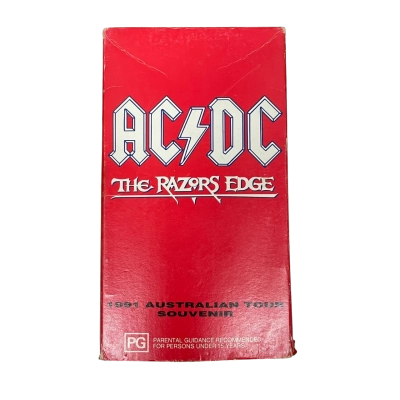 AC/DC The Razors Edge 1991 Australian Tour Souvenir VHS Tape - UNTESTED