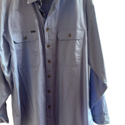 RB Sellars Men's  Size XXL Long Sleeve Shirt Blue 