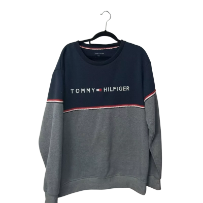 Tommy Hilfiger  Size XXL Sweatshirt Grey / Navy Blue / Red 
