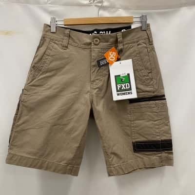 F.X.D. Women's Shorts Size 8 Brown RRP$70