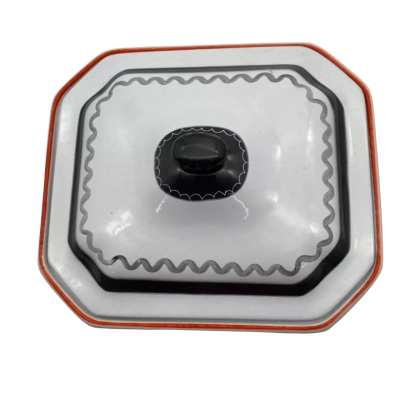 Vintage Swedish (1950’s) Klafrestrom cast iron casserole with lid