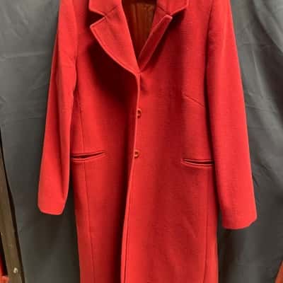 Perri Cutten Womens Size XL Red Coat