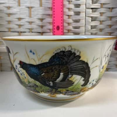 The Game Bird Bowl Franklin Mint Porcelain - 10"