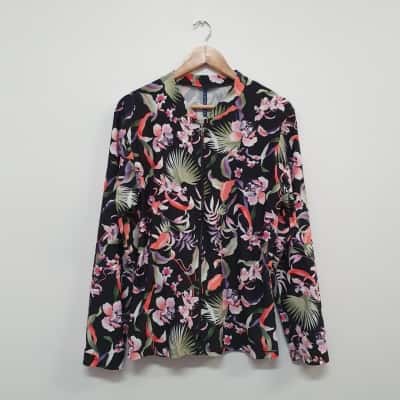 Caprioscas Women's Size 22 Black Tropics Wet Shirt - New With Tags