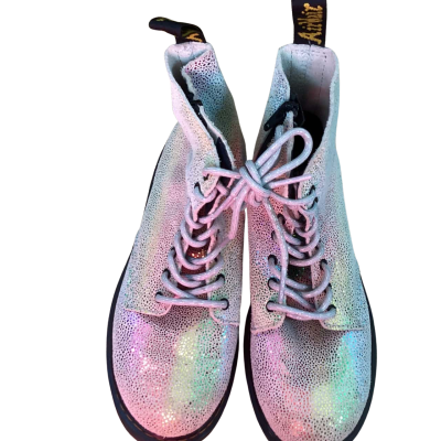 Dr Martens Kids  Size 3 Shoes Multicoloured / Off White / Pattern 