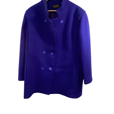 Geoff Riddell Size 18 Winter Coat Blue 