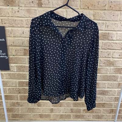 Sportsgirl Womens polka dot shirt Size 16 