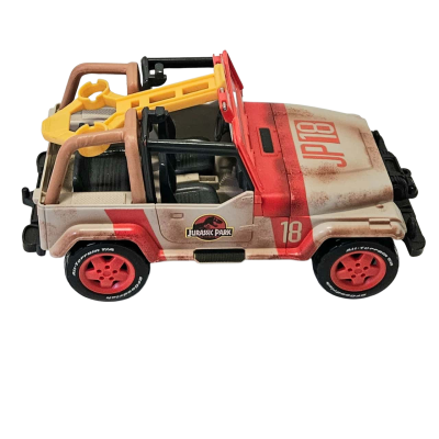 Jurassic World JP18 Park Jeep Wrangler w/ Rescue Net Launcher 2018 Mattel Toy.