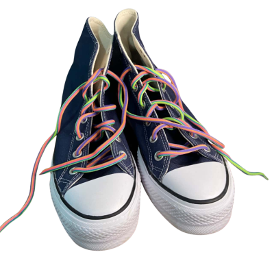 Converse All star sneakers with Rainbow Shoe Laces 