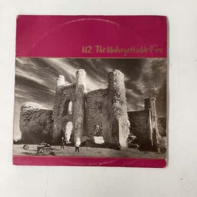 U2  The Unforgettable Fire vinyl  1984