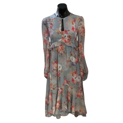 Forever New Womens  Size 4 Floral Dress Blue / Floral 