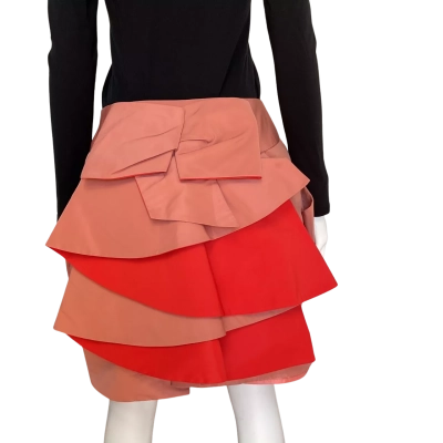 Cue Womens Structured Pleated Mini Skirt 
