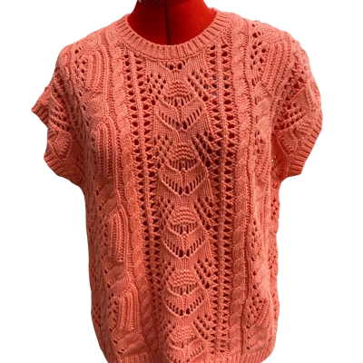 Sussan Womens  Orange  Knitted Top Size XS 