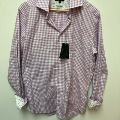 Oxford Mens  Size L Long Sleeve Shirt Blue / Checked / Floral / Pink  / White 