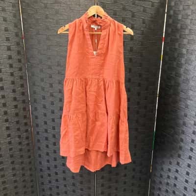 Saba Womens  Size S Sleeveless Dress  Burnt Orange 