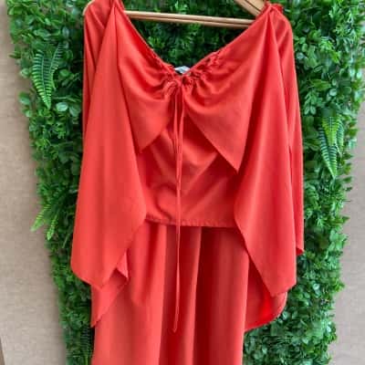 Orbin  Womens  Size 6 Halter Neck Top Burnt Orange 