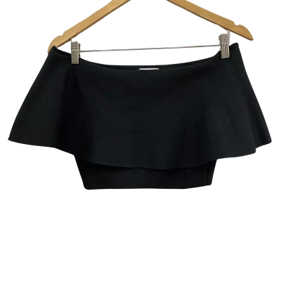 Sheike Womens  Size S Off The Shoulder Crop Top Black