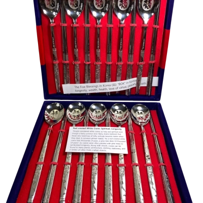 Made In Korea Kitchen - World Spoon & Chopsticks Set of 10