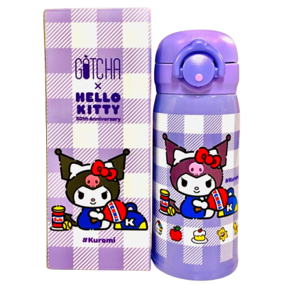 BNIB Gotcha x Hello Kitty Kuromi Stainless Steel Bottle