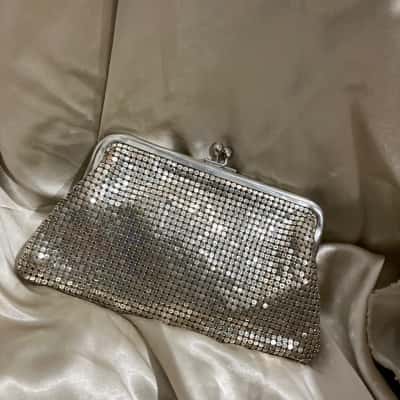 Whiting & Davis  Womens Mesh coin Purse Silver 