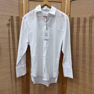 Witchery Womens  Size 8 Long Sleeve Shirt White 