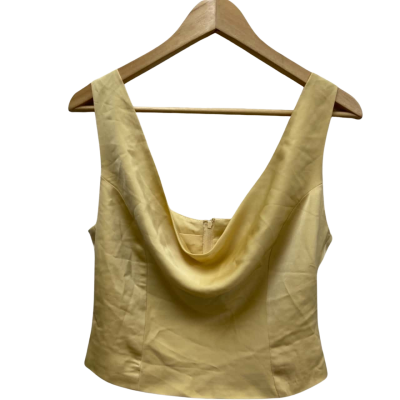 Charcoal Womens  Size 8 Sleeveless Top Honeycomb RRP $69.00