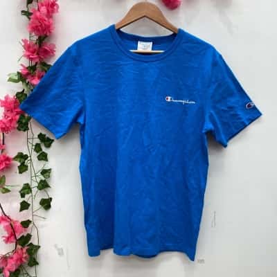 Champion Unisex Heritage Tee Size M Blue 