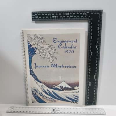 Japanese Masterpieces 1970 Engagement Calender Appointment Diary Vintage 