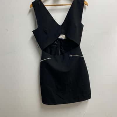 Zara Womens  Size L Casual Dress Black  