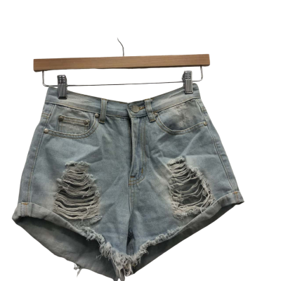 White Fox Womens  Size 6 Denim Shorts Blue 