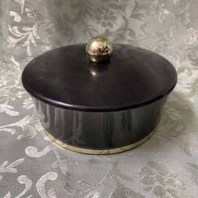 Vintage Avon Dusting Powder Compact & Powder Puff Set