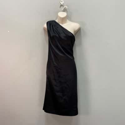 Howard Showers Womens  Size 8 Off The Shoulder Dress Black  