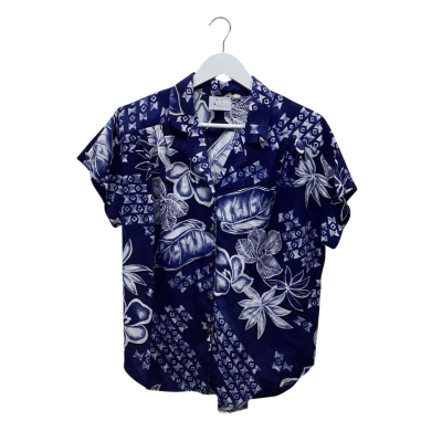 MISCHIEF Unisex Size 12 Blue floral top