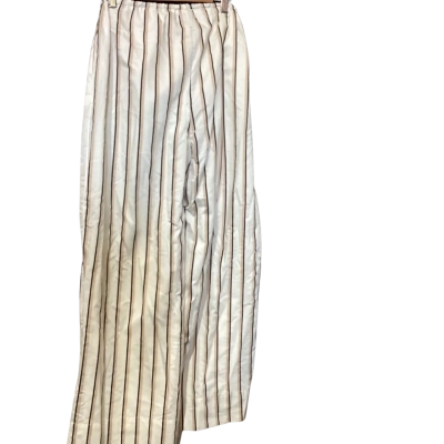 Piper Womens  Size 10 Casual Pants Beige / Pinstriped 