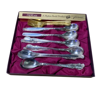 Mytton Rodd Silverware parfait spoons and mini forks