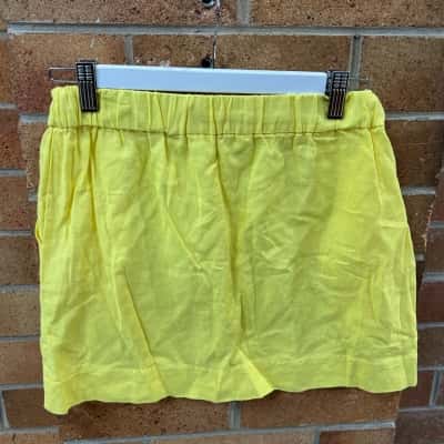 Glassons Womens Size 8 Mini Skirt Yellow 