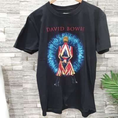   david bowie Mens  Size L Short Sleeve T-shirt Black  / Blue / Red / White 