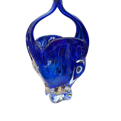 Art Glass BowlBlue Handblown 