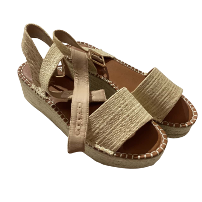 Miss Shop Womens  Size 9 Sandals Beige 