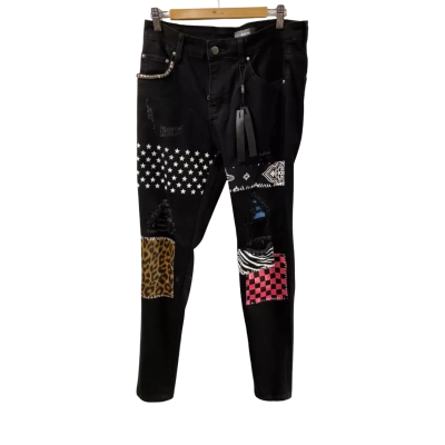 Amiri Mens  Size 32 Skinny Jeans Animal print / Black  / Pink  / White 