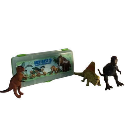 Tupperware Lunch N Things Container and Dinosaurs as pictured